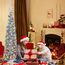 HMASYO 180 cm Pop-Up Lametta Weihnachtsbaum mit 100 Timer-Lichter und Fernbedienung, Zusammenklappbarer Künstlicher Schlanken Weihnachtsbaum für Zuhause Wohnung Büro Festdekoration, USB-Betrieb