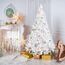 SALCAR Weihnachtsbaum Künstlich 180 cm Weiss, Künstlicher Tannenbaum mit Handschuhen und Metallständer, Weihnachtsbäume als Weihnachtsdeko Innen