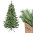 SALCAR Künstlicher Weihnachtsbaum 180 cm aus 90% PE Spritzguss, Premium Nordmanntanne, realistischer Christbaum mit Schnellaufbau Klappsystem