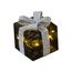 Bambelaa! 3er Led Deko Geschenke Leucht Boxen Timer Weihnachts Dekoration Weihnachtsdeko Beleuchtet Deko Weihnachten Schwarz-Silber