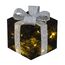 Bambelaa! 3er Led Deko Geschenke Leucht Boxen Timer Weihnachts Dekoration Weihnachtsdeko Beleuchtet Deko Weihnachten Schwarz-Silber