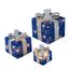 Bambelaa! 3er Led Deko Geschenke Weihnachten Leucht Boxen Timer Weihnachts Dekoration Weihnachtsdeko Beleuchtet Deko