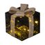 Bambelaa! 3er Led Deko Geschenke Leucht Boxen Timer Weihnachts Dekoration Weihnachtsdeko Beleuchtet Deko Weihnachten Schwarz-Gold