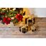 Bambelaa! 3er Led Deko Geschenke Leucht Boxen Timer Weihnachts Dekoration Weihnachtsdeko Beleuchtet Deko Weihnachten Schwarz-Gold