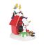 Department 56 Peanuts Dekoration Snoopy's Hundehaus Woodstock Weihnachtsbeleuchtung, aus Kunststoffharz, Kunststoff, Stahl, 20,3 cm rot