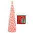 HMASYO 150 cm Pop-Up Lametta Weihnachtsbaum mit 50 Timer-Lichtern, Pink Zusammenklappbarer Künstlich Schlanken Weihnachtsbaum für den Innenbereich, Zuhause Wohnung Kamin mit Festdekoration