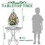XmasExp Mini-Weihnachtsbaum-Set mit 2 LED-Lichtern, Stern-Baumkronen, Ornamenten, Kugeln, Glocken und Tannenzapfen, 50,8 cm, silberfarben
