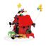 Department 56 Peanuts Dekoration Snoopy's Hundehaus Woodstock Weihnachtsbeleuchtung, aus Kunststoffharz, Kunststoff, Stahl, 20,3 cm rot