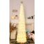 HMASYO 180 cm Pop-Up Lametta Weihnachtsbaum mit 100 Timer-Lichter und Fernbedienung, Weiß Zusammenklappbarer Künstlicher Schlanken Weihnachtsbaum für Zuhause Wohnung Büro Festdekoration, USB-Betrieb