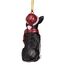 Design Toscano Boston Terrier festlicher Hund Weihnachtsbaumornament Weihnachtsdeko, Polyresin, vollfarbe, 8 cm
