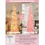HMASYO 150 cm Pop-Up Lametta Weihnachtsbaum mit 50 Timer-Lichtern, Pink Zusammenklappbarer Künstlich Schlanken Weihnachtsbaum für den Innenbereich, Zuhause Wohnung Kamin mit Festdekoration