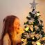 Weihnachtsbaum künstlich (WBD) 75 cm grün mit Weihnachtsdeko Silber und Led Lichterkette mit Batteriebox und Fernbedienung künstlicher Christbaum klein Tannenbaum