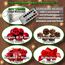 Weihnachtsbaum künstlich (WBD) 60 cm grün mit Weihnachtsdeko rot und Led Lichterkette mit Batteriebox und Fernbedienung künstlicher Christbaum klein Tannenbaum