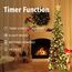 HMASYO 150 cm Pop-Up Lametta Weihnachtsbaum mit 50 Timer-Lichtern, Buntes Gold Zusammenklappbarer Künstlich Schlanken Weihnachtsbaum für den Innenbereich, Zuhause Wohnung Kamin mit Festdekoration