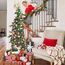 HMASYO 150 cm Pop-Up Lametta Weihnachtsbaum mit 50 Timer-Lichtern, Buntes Grün Zusammenklappbarer Künstlich Schlanken Weihnachtsbaum für den Innenbereich, Zuhause Wohnung Kamin mit Festdekoration