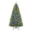 SHareconn 210cm Weihnachtsbaum künstlich mit Beleuchtung, Künstlicher Weihnachtsbaum mit 400 Warmweißen & Mehrfarbigen LED Lichtern, 12 Lichtmodi, 1062 PVC Zweigspitzen, Faltbarem Metallständer