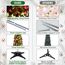 HMASYO 150 cm Pop-Up Lametta Weihnachtsbaum mit 50 Timer-Lichtern, Buntes Gold Zusammenklappbarer Künstlich Schlanken Weihnachtsbaum für den Innenbereich, Zuhause Wohnung Kamin mit Festdekoration