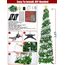 HMASYO 180 cm Pop-Up Lametta Weihnachtsbaum mit 100 Timer-Lichter und Fernbedienung, Zusammenklappbarer Künstlicher Schlanken Weihnachtsbaum für Zuhause Wohnung Büro Festdekoration, USB-Betrieb
