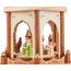 BRUBAKER Weihnachtspyramide Holzpyramide - Natur - 4 Etagen - 60 cm Höhe - handbemalte Figuren