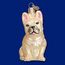 Old World Christmas Ornaments Hundekollektion Glasornamente für Weihnachtsbaum, Französische Bulldogge, Glas, beige, 3.5