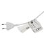 Idena 31837 - LED Adventsleuchter mit 7 LED Kerzenlichtern in Warmweiß, Schwibbogen aus weiß lackiertem Holz, mit Ersatzlampe und Schalter, Deko für Innen, als Winter-, Advents- und Weihnachtsdeko