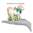Old World Christmas Christbaumschmuck: Hunde-Kollektion, Glasornamente für Weihnachtsbaum Doodle Dog Weiß/Gold