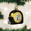 Old World Christbaumschmuck Messband 2.5 x 2.75 Glitzer Schwarz und Gelb