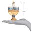 Old World Christmas Ornamente: Chanukkah-Glas-Ornamente für Weihnachtsbaum, Menora