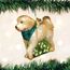 Old World Christmas Christbaumschmuck: Hunde-Kollektion, Glasornamente für Weihnachtsbaum Doodle Dog Weiß/Gold