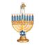 Old World Christmas Ornamente: Chanukkah-Glas-Ornamente für Weihnachtsbaum, Menora