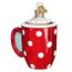 Old World Christmas 32310 Kaffee und Tee Geschenke Glas geblasene Ornamente für Weihnachtsbaum heißer Kakao