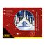 Idena 31837 - LED Adventsleuchter mit 7 LED Kerzenlichtern in Warmweiß, Schwibbogen aus weiß lackiertem Holz, mit Ersatzlampe und Schalter, Deko für Innen, als Winter-, Advents- und Weihnachtsdeko
