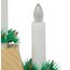 Idena 8582088 - LED Adventsleuchter mit 7 LED Kerzenlichtern in Warmweiß, Schwibbogen aus naturfarbenem Holz, mit Ersatzlampe und Schalter, Deko für Innen, als Winter-, Advents- und Weihnachtsdeko