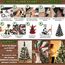 Weihnachtsbaum künstlich (WBD) 120 cm schwarz mit Weihnachtsdeko Silber und Led Lichterkette mit Batteriebox und Fernbedienung künstlicher Christbaum klein Tannenbaum