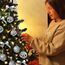 Weihnachtsbaum künstlich (WBD) 210 cm grün mit Weihnachtsdeko Silber und Led Lichterkette mit Batteriebox und Fernbedienung künstlicher Christbaum klein Tannenbaum