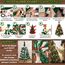 Weihnachtsbaum künstlich (WBD) 120 cm grün mit Weihnachtsdeko bunt und Led Lichterkette mit Batteriebox und Fernbedienung künstlicher Christbaum klein Tannenbaum