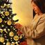 Weihnachtsbaum künstlich (WBD) 150 cm schwarz mit Weihnachtsdeko Gold und Led Lichterkette mit Batteriebox und Fernbedienung künstlicher Christbaum klein Tannenbaum