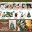 Weihnachtsbaum künstlich (WBD) 240 cm grün mit Weihnachtsdeko Silber und Led Lichterkette mit Batteriebox und Fernbedienung künstlicher Christbaum klein Tannenbaum