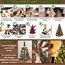 Weihnachtsbaum künstlich (WBD) 120 cm schwarz mit Weihnachtsdeko Gold und Led Lichterkette mit Batteriebox und Fernbedienung künstlicher Christbaum klein Tannenbaum