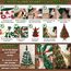 Weihnachtsbaum künstlich (WBD) 240 cm grün mit Weihnachtsdeko rot und Led Lichterkette mit Batteriebox und Fernbedienung künstlicher Christbaum klein Tannenbaum