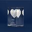 LOOXIS Personalisierte 3D Herz-Gravur im Glas – versch. Motive, Namen, Wunsch-Text – Geschenk-Idee zu Weihnachten, Valentinstag, Jahrestag – für Partner/in, Frauen, Männer – S inkl. LED Leuchtsockel