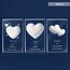 LOOXIS Personalisierte 3D Herz-Gravur im Glas – versch. Motive, Namen, Wunsch-Text – Geschenk-Idee zu Weihnachten, Valentinstag, Jahrestag – für Partner/in, Frauen, Männer – M