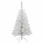 Künstlicher Weihnachtsbaum weiß inklusive Metall Ständer - 120 cm - Kunst Tannenbaum mit Baumständer klappbar - Weihnachtsdeko Christbaum Schneetanne Weihnachtstanne Kunstschnee Tanne unecht