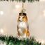 Old World Christmas Ornaments: Hundekollektion Glasornamente für Weihnachtsbaum Sheltie, Glas, Weiß, Braun und Schwarz