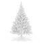 Künstlicher Weihnachtsbaum weiß inklusive Metall Ständer - 150 cm - Kunst Tannenbaum mit Baumständer klappbar - Weihnachtsdeko Christbaum Schneetanne Weihnachtstanne Kunstschnee Tanne unecht