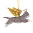 Christbaumschmuck - Ehren Die Feline graue Tabby-Feiertags-Engels-Katzenornamente