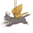 Christbaumschmuck - Ehren Die Feline graue Tabby-Feiertags-Engels-Katzenornamente