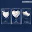 LOOXIS Personalisierte 3D Herz-Gravur im Glas – versch. Motive, Namen, Wunsch-Text – Geschenk-Idee zu Weihnachten, Valentinstag, Jahrestag – für Partner/in, Frauen, Männer – S inkl. LED Leuchtsockel