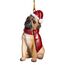 Design Toscano Christmas Ornaments, Weihnachten Mops Ferienhundeornamente