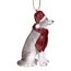 Design Toscano Siberischer Husky Festtagshund Weihnachtsbaumverzierung Festtagsdekoration, Polyresin, vollfarbe, 8 cm